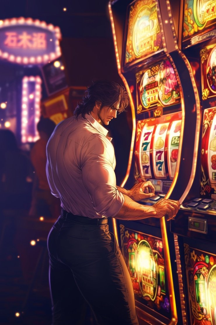 Mobile device screen showing online gambling app installation and setup process